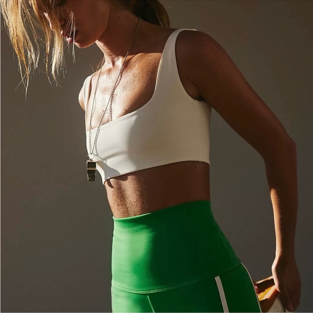 Free People Green Athletic Shorts for Active Performance - Picture 4 of 9